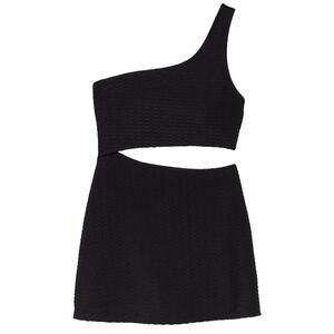 NWT Victoria's Secret Black Cut Out Swim Dress